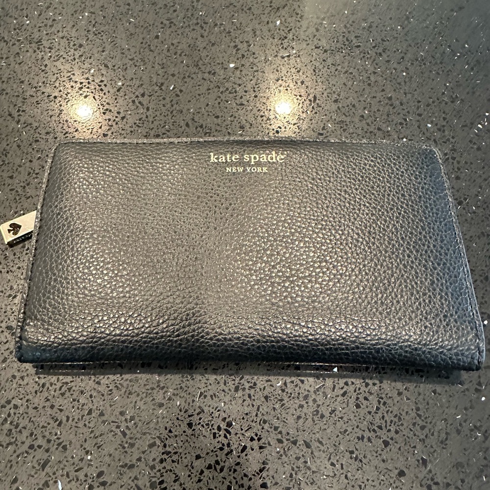 Kate spade black leather wallet